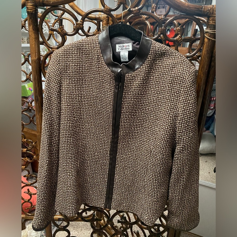 Style & Co. collection unique jacket. Made in Indonesia. Size 16.